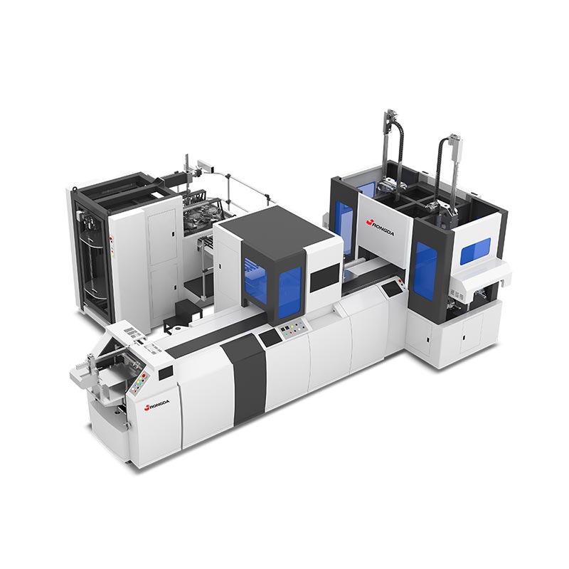 Máquina de cartonagem rígida automática de estação dupla